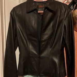 Black Danier Leather Jacket